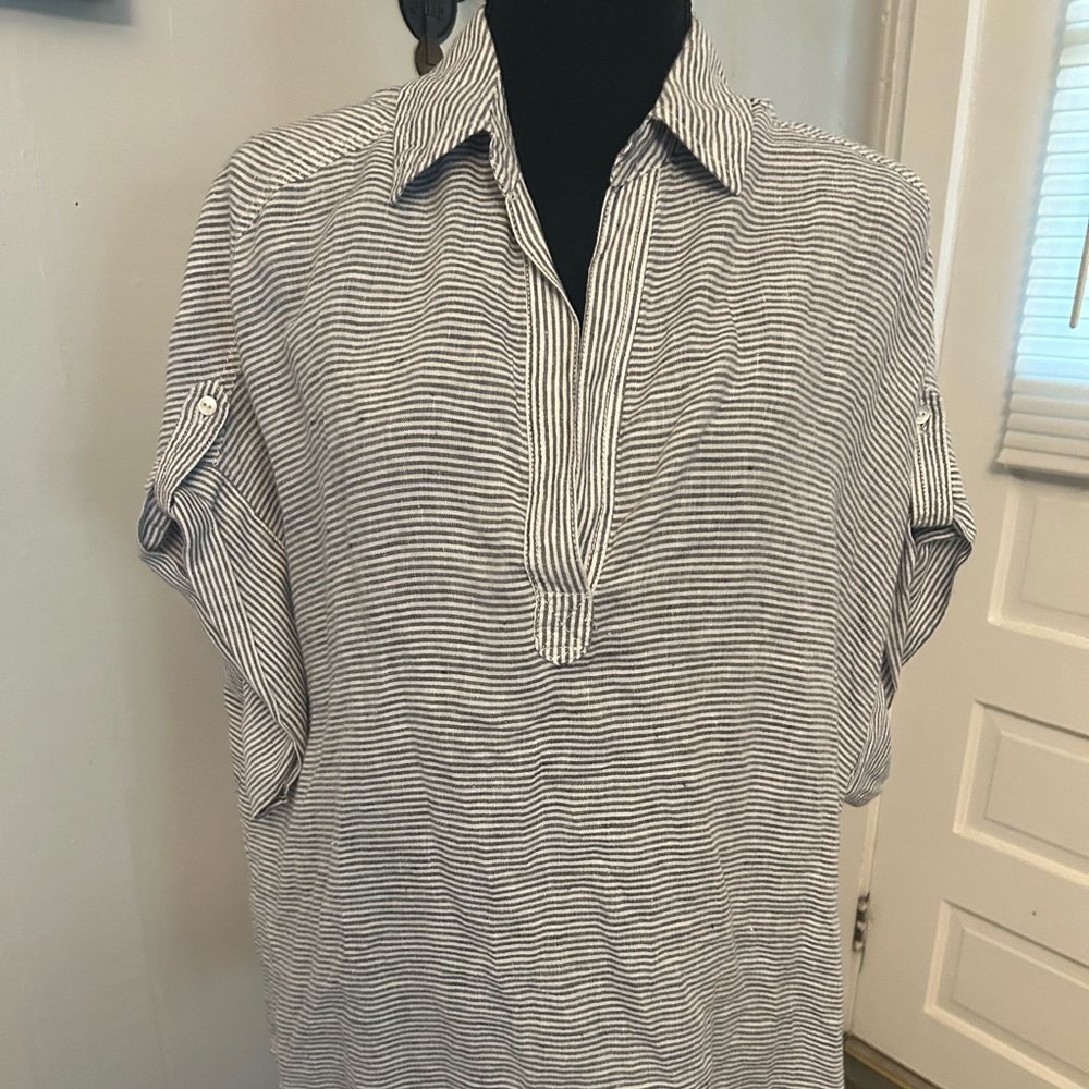 Artisan NY pullover tunic 100% linen